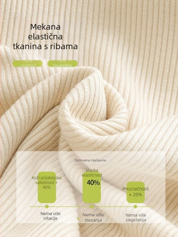 If elegant ženski top s dvostrukim ramenima, uski kroj, kratka duljina, jednobojni materijal viskoza, 90–95% viskoza
