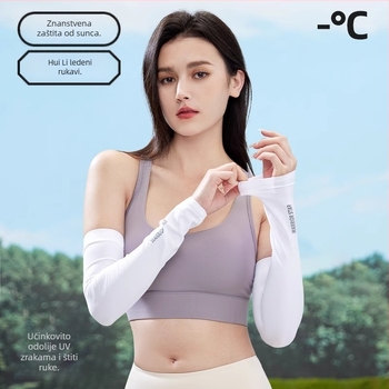 Unisex podlaktni rukavac za biciklizam s UV zaštitom i Ice Silk hlađenjem, najlon materijal (81–95% najlona)