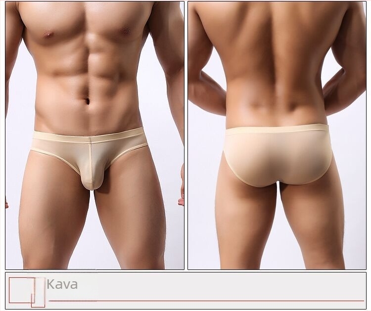 Muške gaćice od ice silk s dizajnom U-convex, prozračne, ravno pletene, glavni materijal Nylon 80–90%