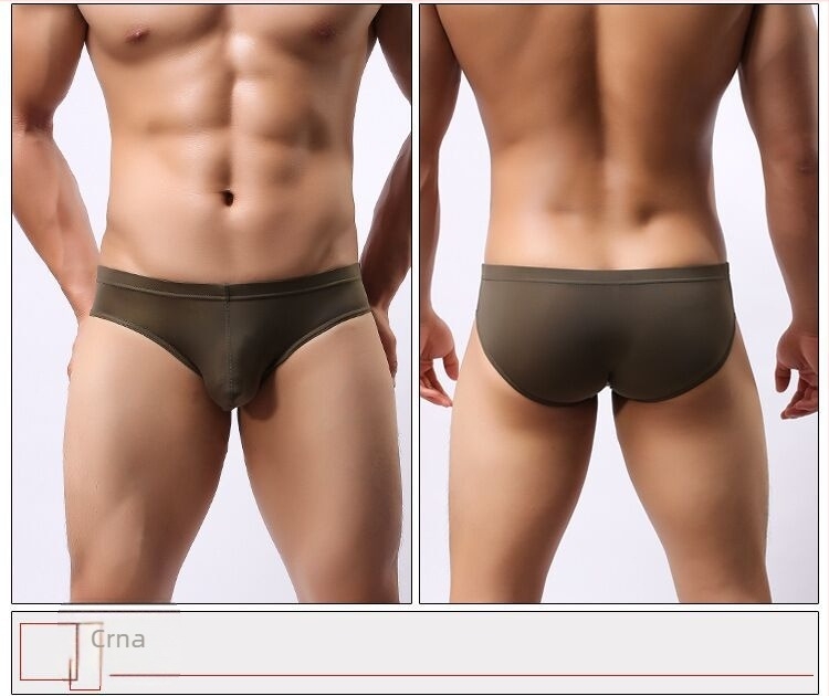 Muške gaćice od ice silk s dizajnom U-convex, prozračne, ravno pletene, glavni materijal Nylon 80–90%