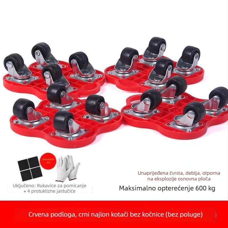 Univerzalni teški kotači za premještanje s kočnicom — 40-dijelni set alata za demontažu, za kućanstvo, namještaj, krevete i ormare