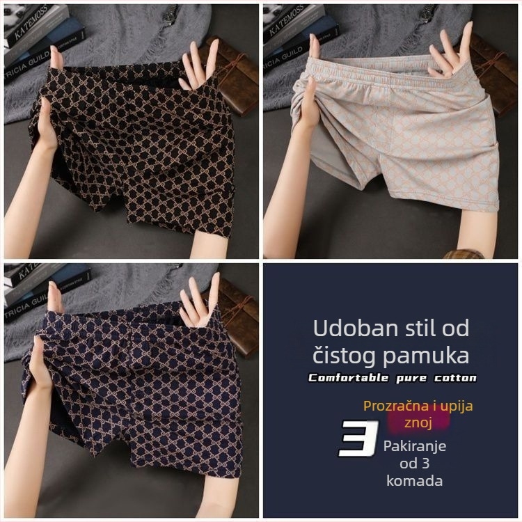 Muške pamučne bokserice, prozračne, srednje visine struka, 90–95% pamuka, proljeće