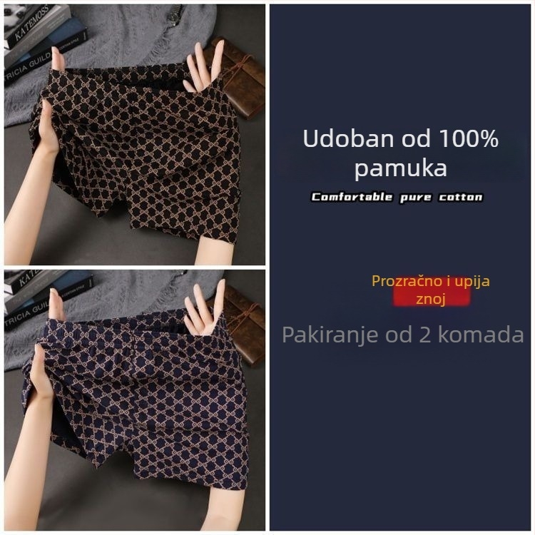 Muške pamučne bokserice, prozračne, srednje visine struka, 90–95% pamuka, proljeće