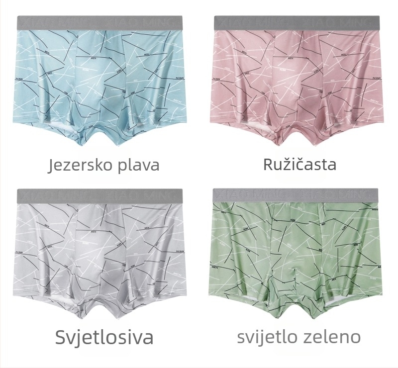 Muške gaćice od mliječnog pamuka, prozračne, brzo se suše, visoko elastične, oblikuju tijelo, pleteni poliester materijal