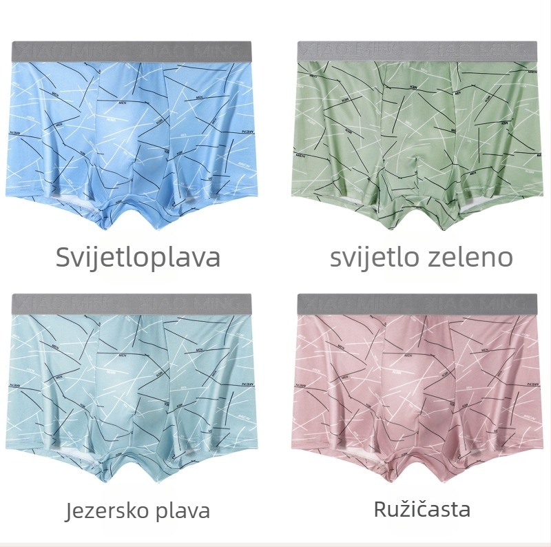 Muške gaćice od mliječnog pamuka, prozračne, brzo se suše, visoko elastične, oblikuju tijelo, pleteni poliester materijal