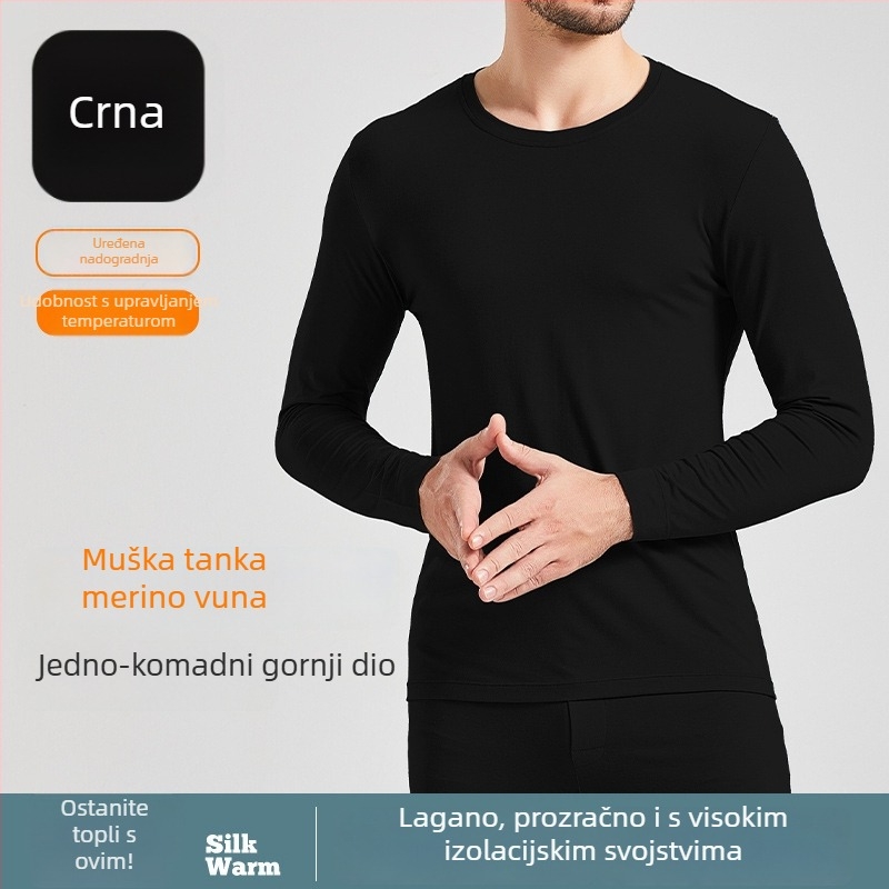 Termalni donji i gornji dio seta za jesen/zimu s funkcijom grijanja, sadržaj akrila 30–50%, gusta tkanina 251–300 g/m2, bez šavova