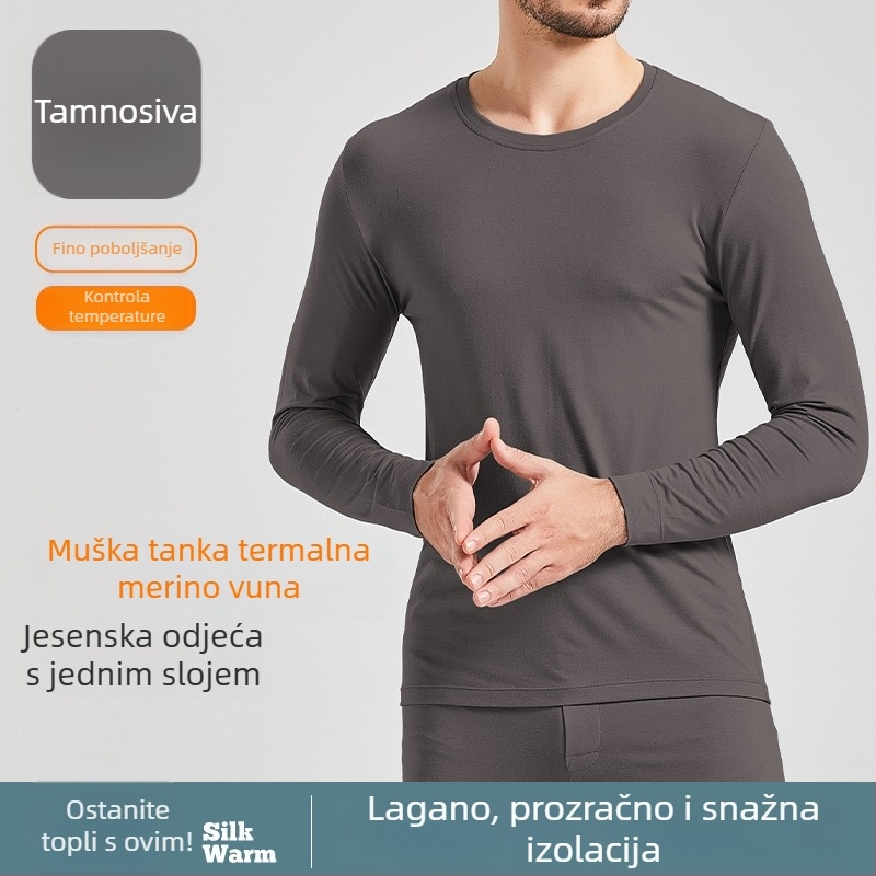 Termalni donji i gornji dio seta za jesen/zimu s funkcijom grijanja, sadržaj akrila 30–50%, gusta tkanina 251–300 g/m2, bez šavova