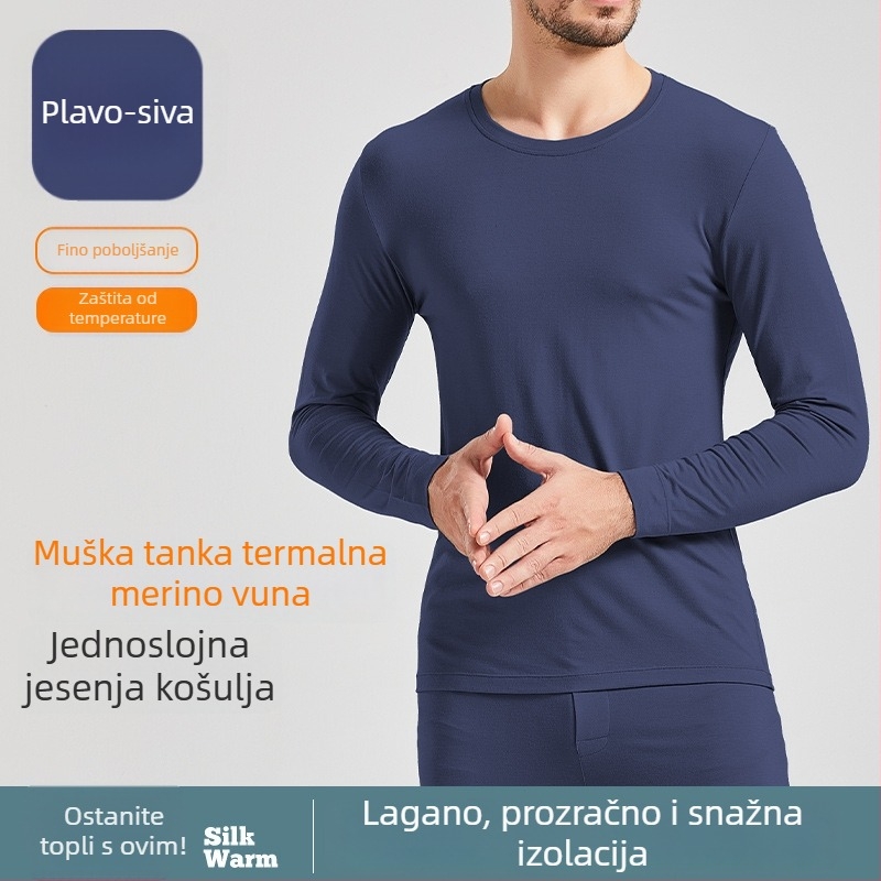 Termalni donji i gornji dio seta za jesen/zimu s funkcijom grijanja, sadržaj akrila 30–50%, gusta tkanina 251–300 g/m2, bez šavova