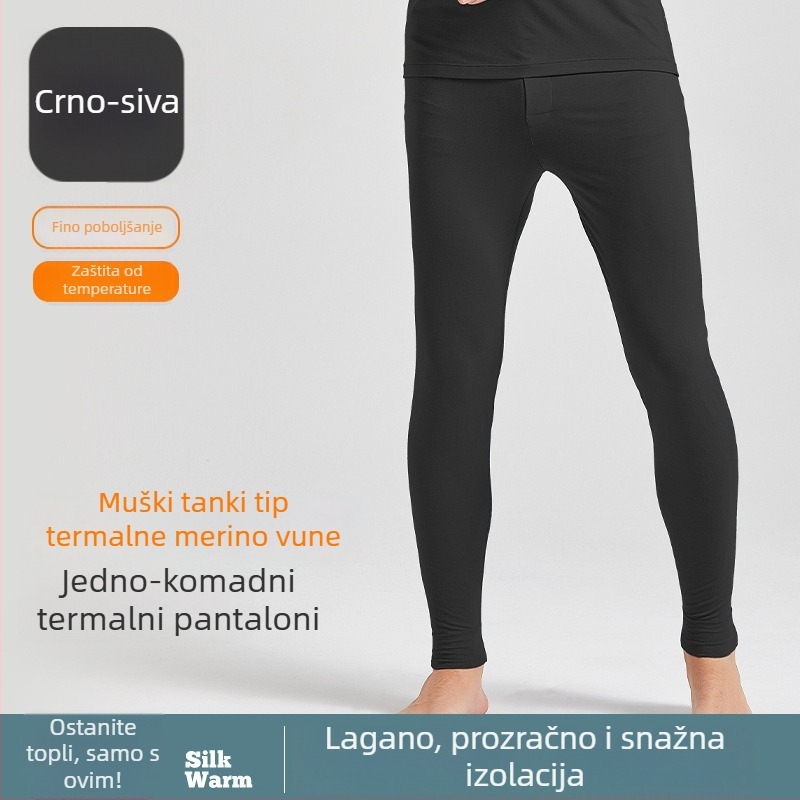Termalni donji i gornji dio seta za jesen/zimu s funkcijom grijanja, sadržaj akrila 30–50%, gusta tkanina 251–300 g/m2, bez šavova