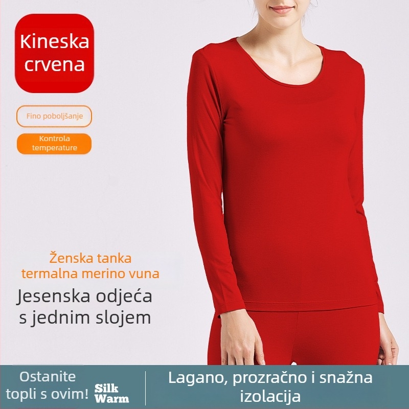 Termalni donji i gornji dio seta za jesen/zimu s funkcijom grijanja, sadržaj akrila 30–50%, gusta tkanina 251–300 g/m2, bez šavova