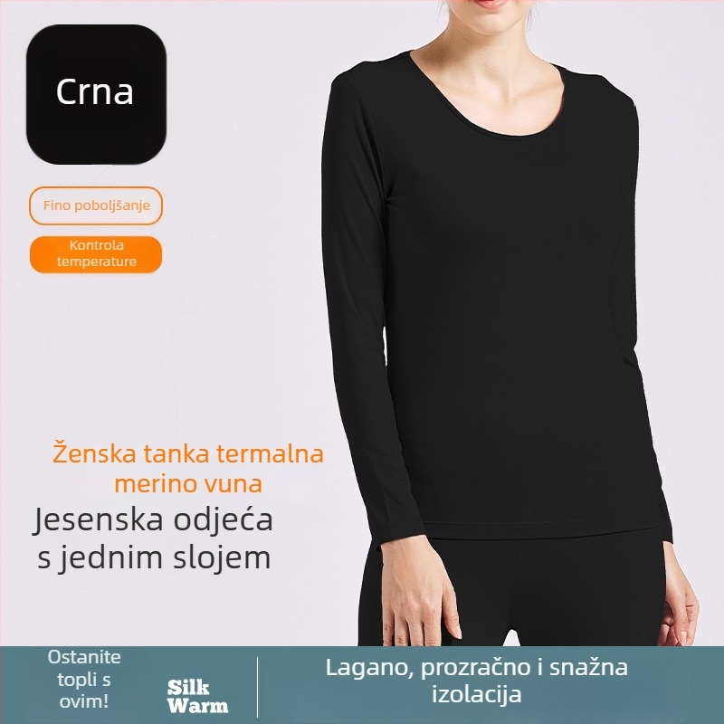 Termalni donji i gornji dio seta za jesen/zimu s funkcijom grijanja, sadržaj akrila 30–50%, gusta tkanina 251–300 g/m2, bez šavova