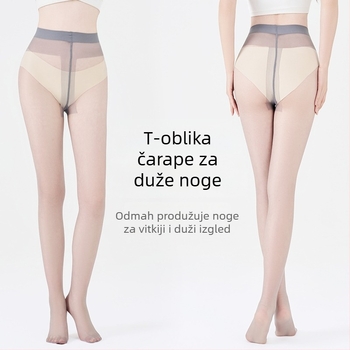 Ženske ultra-tanke velvet hulahopke s podizanjem stražnjice i zaštitom od zapetljavanja, jednofarbene, 30–50% viskoze