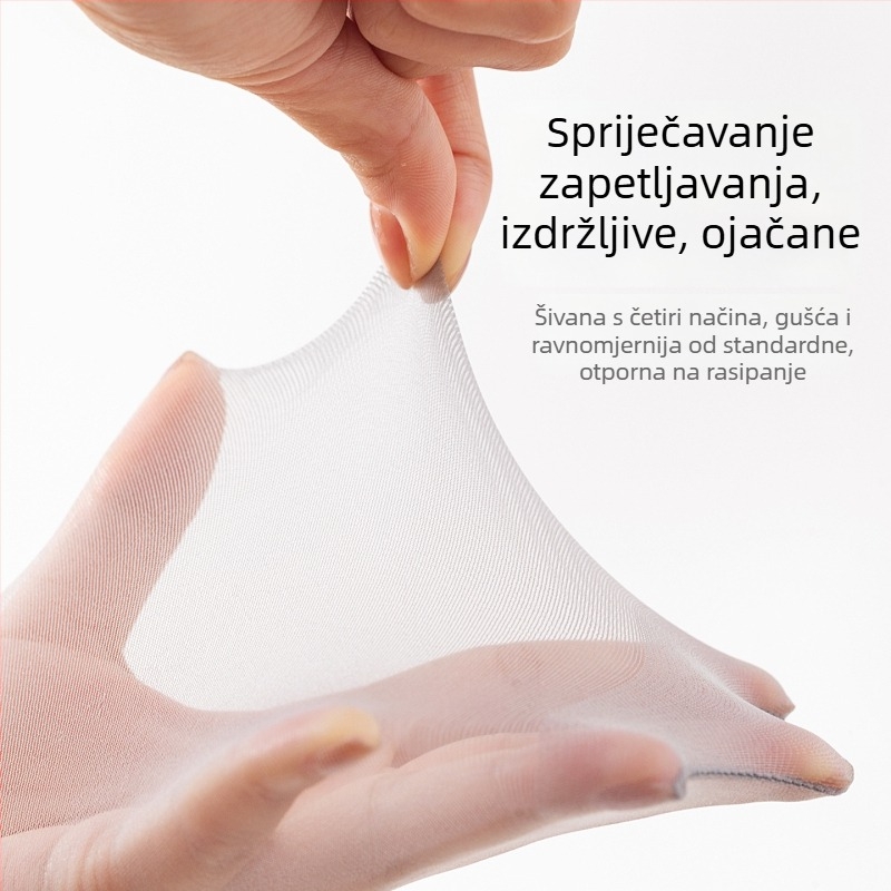 Ženske ultra-tanke velvet hulahopke s podizanjem stražnjice i zaštitom od zapetljavanja, jednofarbene, 30–50% viskoze