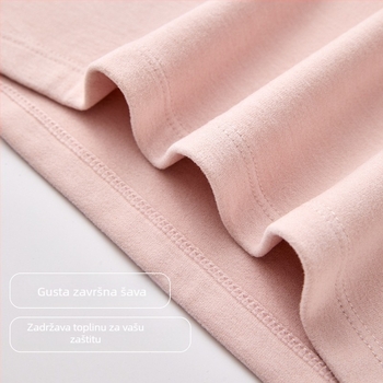 Termalni osnovni set za parove: gornji dio s dugim rukavima i hlače, 90–95% pamuka, debljina 251–300 g/m², antibakterijski, toplo, jesen 2024