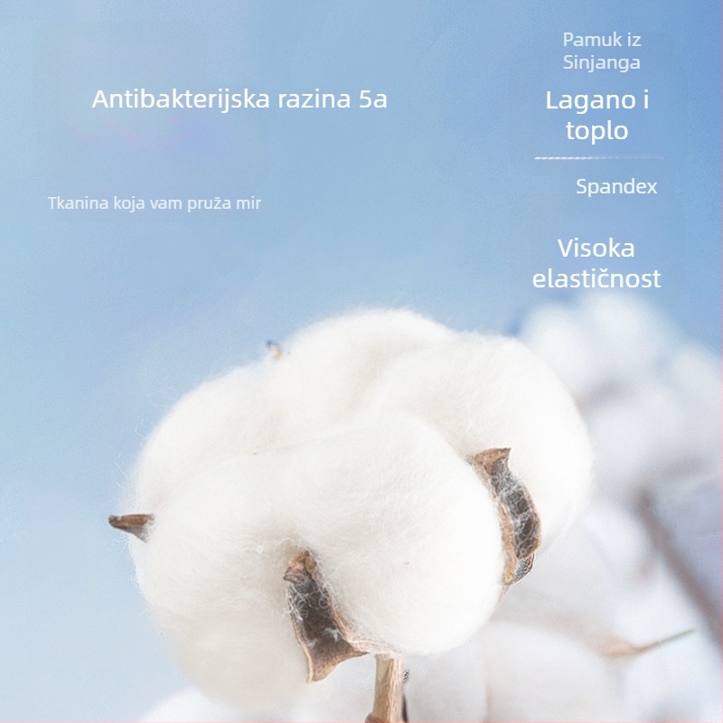 Termalni osnovni set za parove: gornji dio s dugim rukavima i hlače, 90–95% pamuka, debljina 251–300 g/m², antibakterijski, toplo, jesen 2024