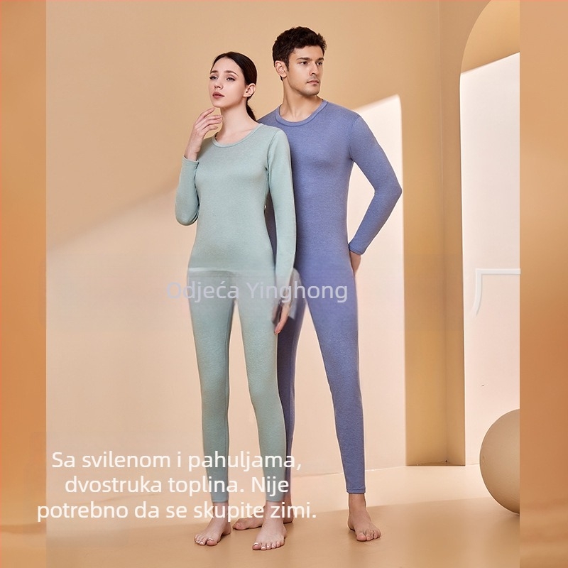 Unisex termalni set donjeg rublja za bazni sloj — prozračan, oblikovanje tijela, elastičnost, zadržava toplinu, bezšavni dizajn, poliester vlakno 201–250 g/m²