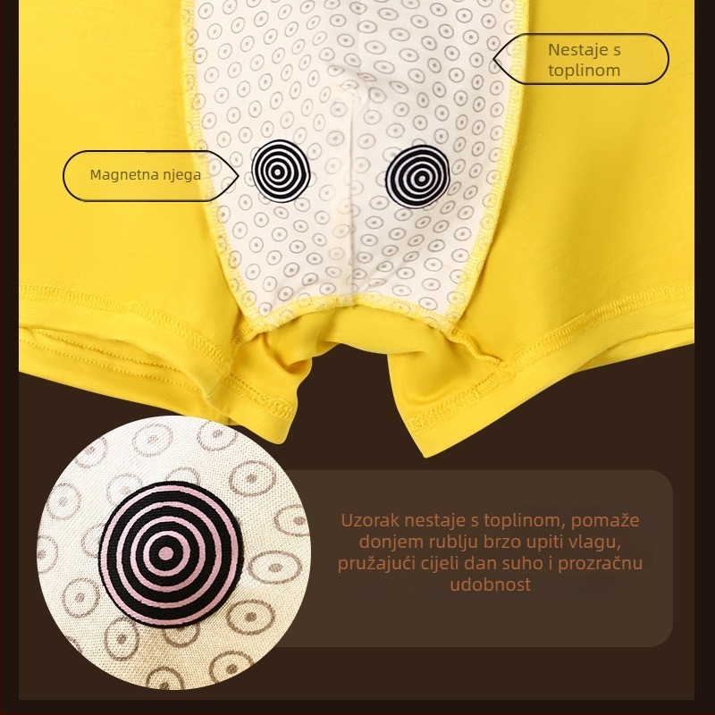 Muške pamučne bokserice, pletene, srednji pojas, jednofarbne; glavni materijal 95–100% pamuk, preklopna područja prepona 30–50% pamuk