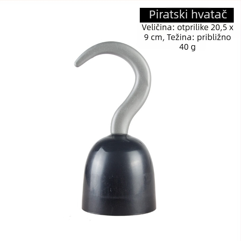 Halloween piratski set za cosplay: maska za oči, pištolj i pirateška kapa – poliester, šivanje, rekviziti za makeup kostim