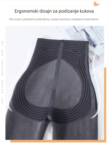 Leggings s printom morskog psa, Chenille tkanina sa Spandexom, opušten kroj, jesen 2024