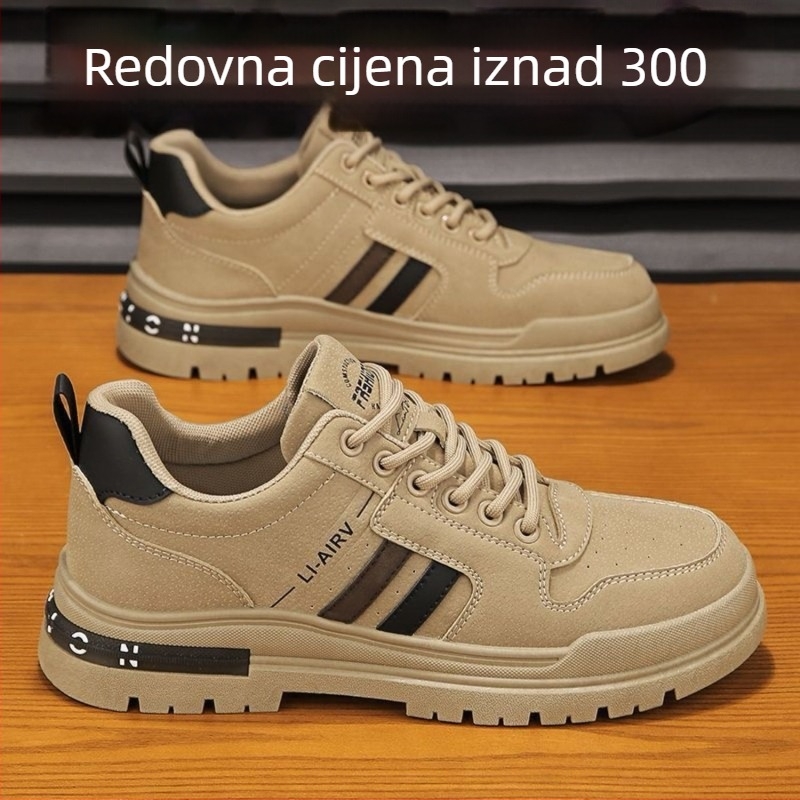 Muške tenisice za gradilište, prozračne, protuklizne, otporne na habanje, s vezicama, okrugla špička