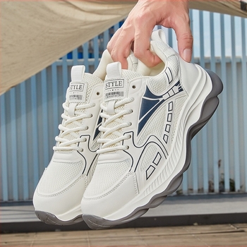 Muške tenisice Dad Shoes, mrežasti gornji dio, prirodna koža ulošak, gumeni đon, vezanje, ležerni stil.