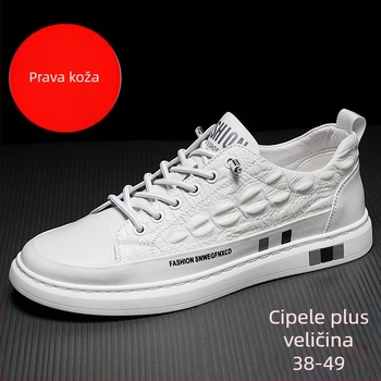 Muške slip-on tenisice, gornji dio od split kravlje kože, mikrovlakana podstava, gumeni potplat, PU ulošak