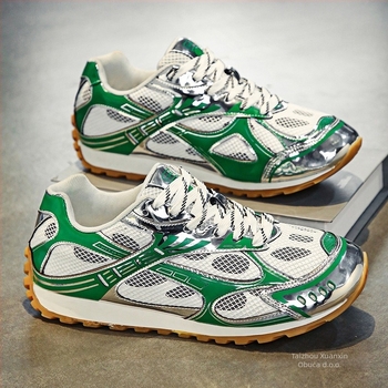 Muške mokasine - Casual, okrugli vrh, mat vrh gornjeg dijela, prozračna mrežasta podstava, gumeni potplat