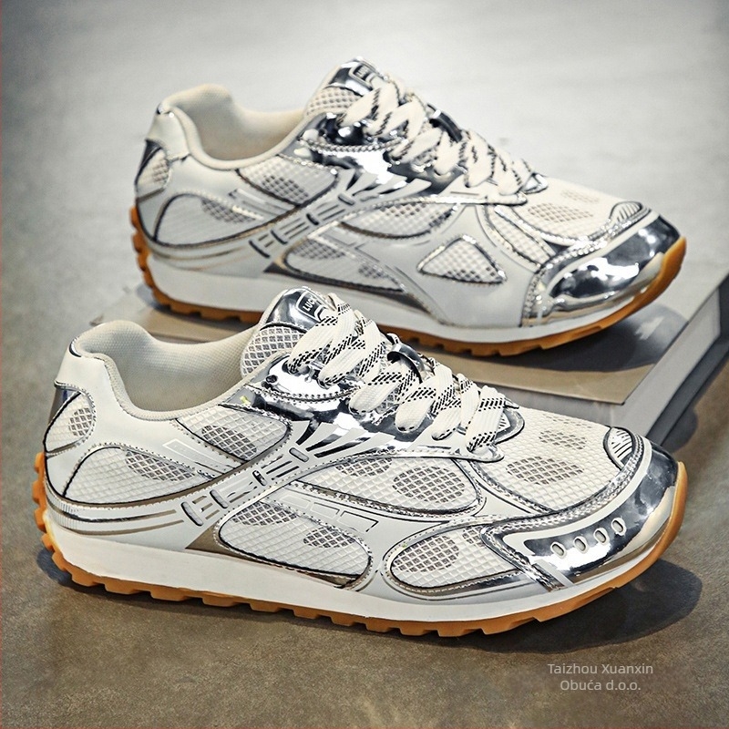 Muške mokasine - Casual, okrugli vrh, mat vrh gornjeg dijela, prozračna mrežasta podstava, gumeni potplat