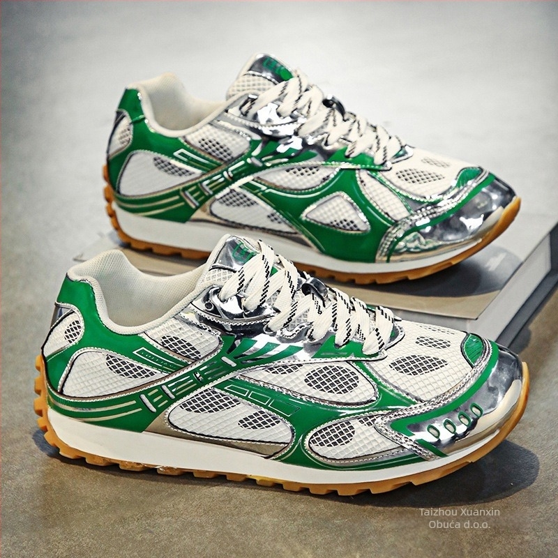 Muške mokasine - Casual, okrugli vrh, mat vrh gornjeg dijela, prozračna mrežasta podstava, gumeni potplat