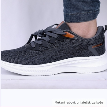 Sportske tenisice casual stila (prozračne, vodootporne; gornji dio od tkanine; potplat EVA; kopčanje na vezanje)