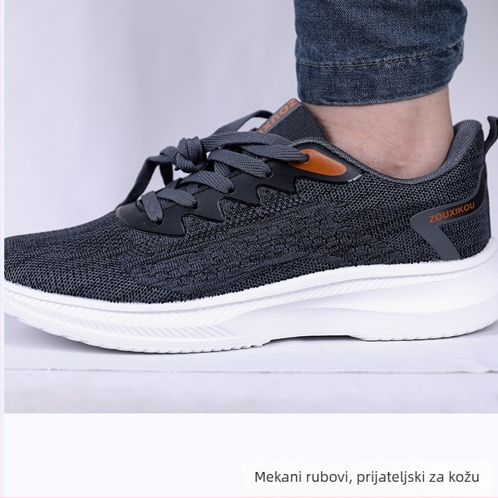 Sportske tenisice casual stila (prozračne, vodootporne; gornji dio od tkanine; potplat EVA; kopčanje na vezanje)