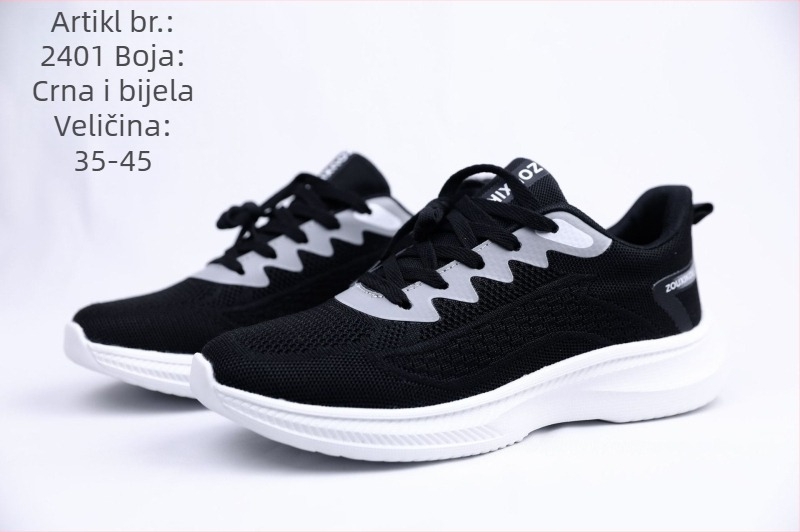 Sportske tenisice casual stila (prozračne, vodootporne; gornji dio od tkanine; potplat EVA; kopčanje na vezanje)