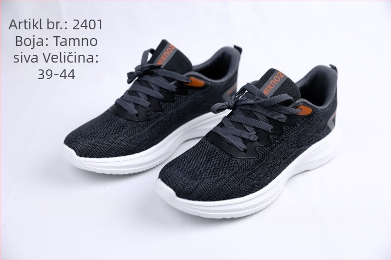 Sportske tenisice casual stila (prozračne, vodootporne; gornji dio od tkanine; potplat EVA; kopčanje na vezanje)