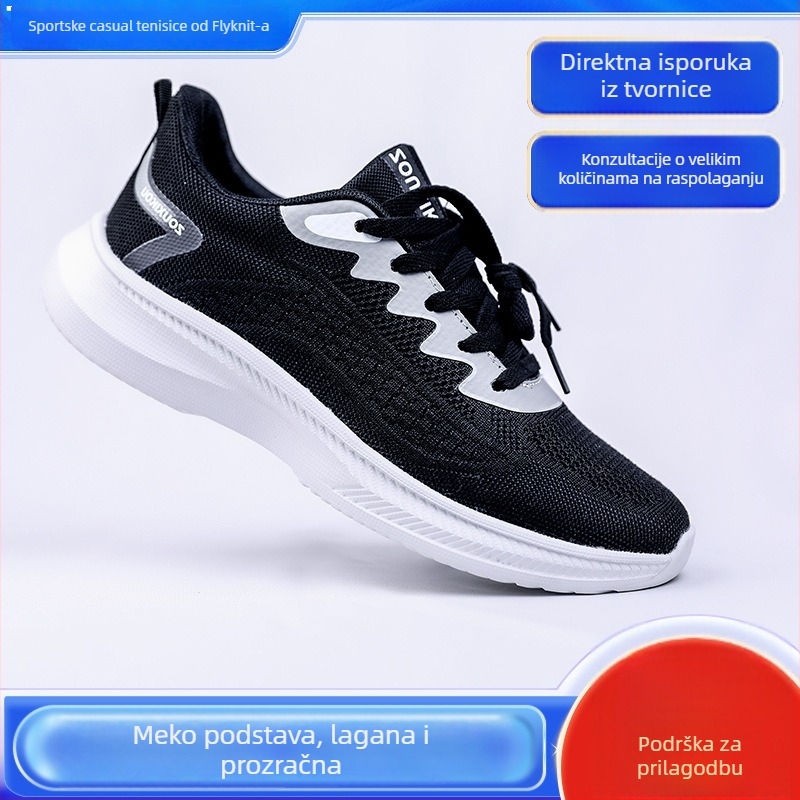 Sportske tenisice casual stila (prozračne, vodootporne; gornji dio od tkanine; potplat EVA; kopčanje na vezanje)