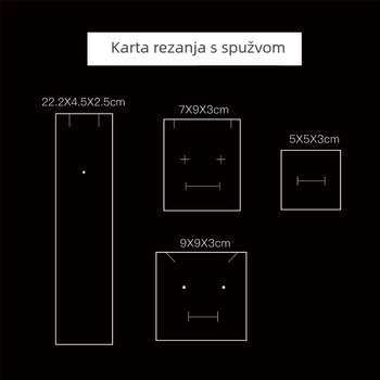 Izvučna kutija za nakit sa pjenastim umetkom | Materijal: papir/karton | Pakiranje: kutija za pakiranje