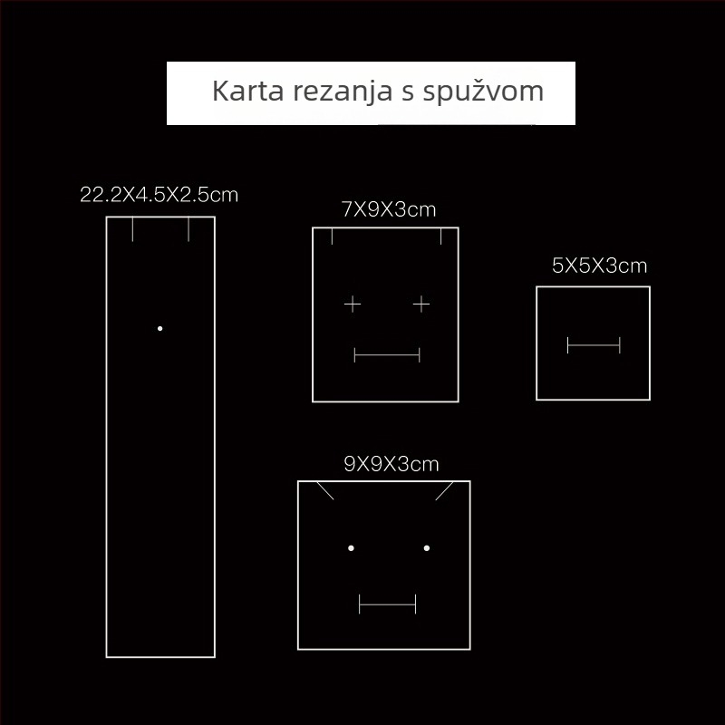 Izvučna kutija za nakit sa pjenastim umetkom | Materijal: papir/karton | Pakiranje: kutija za pakiranje