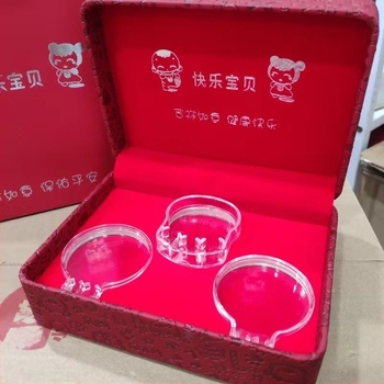 Kutija za poklon dječjih nakita s narukvicom i zatvaračem dugovječnosti, PU kožna ambalaža za nakit