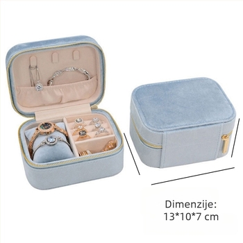 Kutija za nakit od velura za satove i narukvice, prilagodljiv tekst, korejski stil, čvrsta kutija