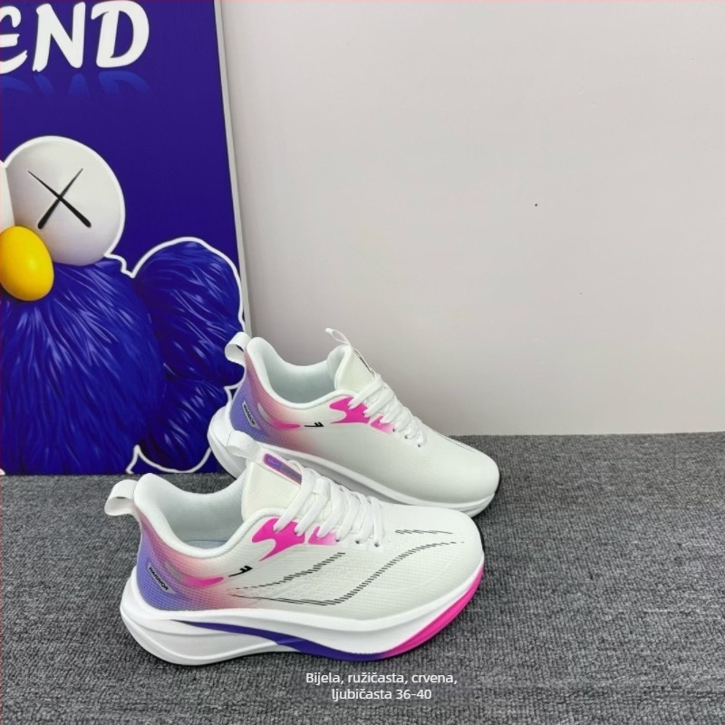 Unisex tenisice za trčanje s niskim profiliom, gornji dio od sintetičke kože, vezanje šnurkama, PU uložak