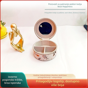 Mini kutija za pohranu nakita – kožna, kutija za pakiranje, pakiranje za lančić/privjesak, pakiranje nakita – Marka Happy Gift Box