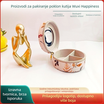 Mini kutija za pohranu nakita – kožna, kutija za pakiranje, pakiranje za lančić/privjesak, pakiranje nakita – Marka Happy Gift Box