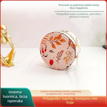 Mini kutija za pohranu nakita – kožna, kutija za pakiranje, pakiranje za lančić/privjesak, pakiranje nakita – Marka Happy Gift Box