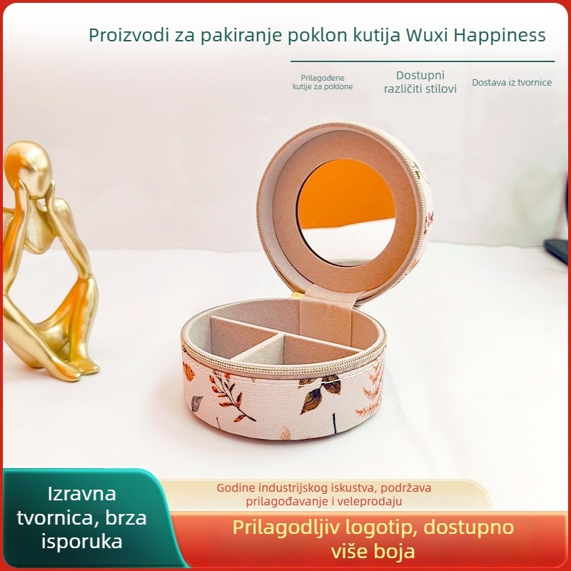 Mini kutija za pohranu nakita – kožna, kutija za pakiranje, pakiranje za lančić/privjesak, pakiranje nakita – Marka Happy Gift Box