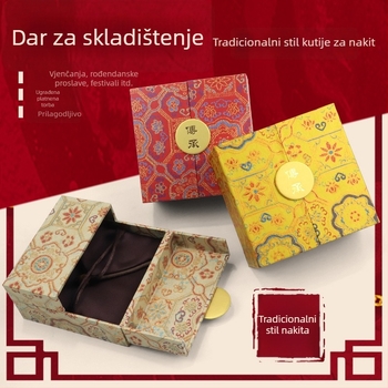 Kutija za nakit u dvorčkom stilu sa dvostrukim otvaranjem, pakiranje od papira/kartona, marka Rishio, Guangdong, Kina
