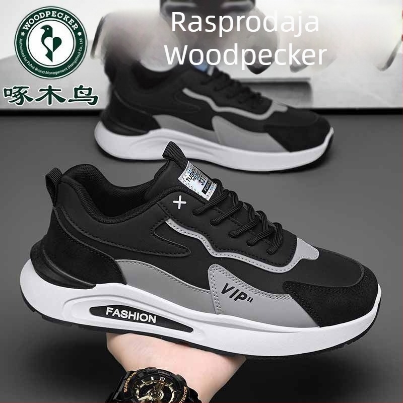 Muške mrežaste trkačke tenisice s vezanjem, protuklizna potplat, otporne, EVA uložak