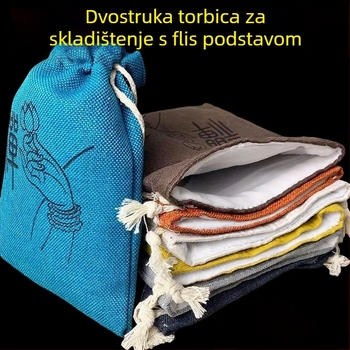 ABS kutija za nakit s dvostrukim slojem za pohranu perli i poliranje