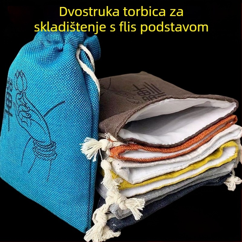 ABS kutija za nakit s dvostrukim slojem za pohranu perli i poliranje