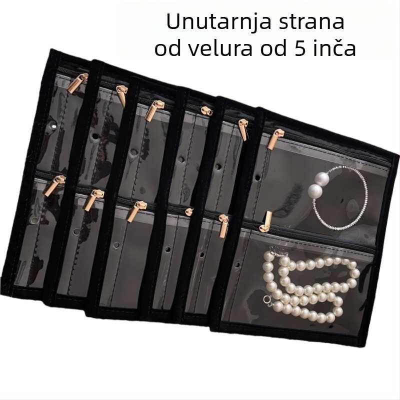 Torba za pohranu nakita od prozirnog PVC, veliki kapacitet, stil torbice, Oxford materijal