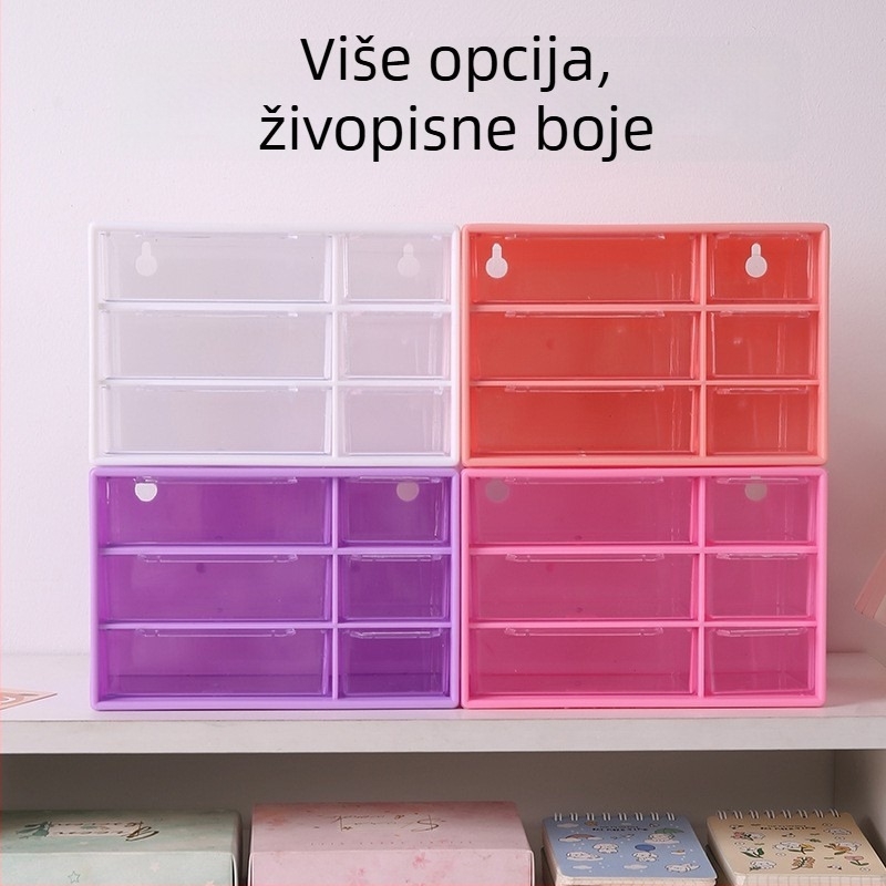 Plastična kutija za nakit s devet odjeljaka