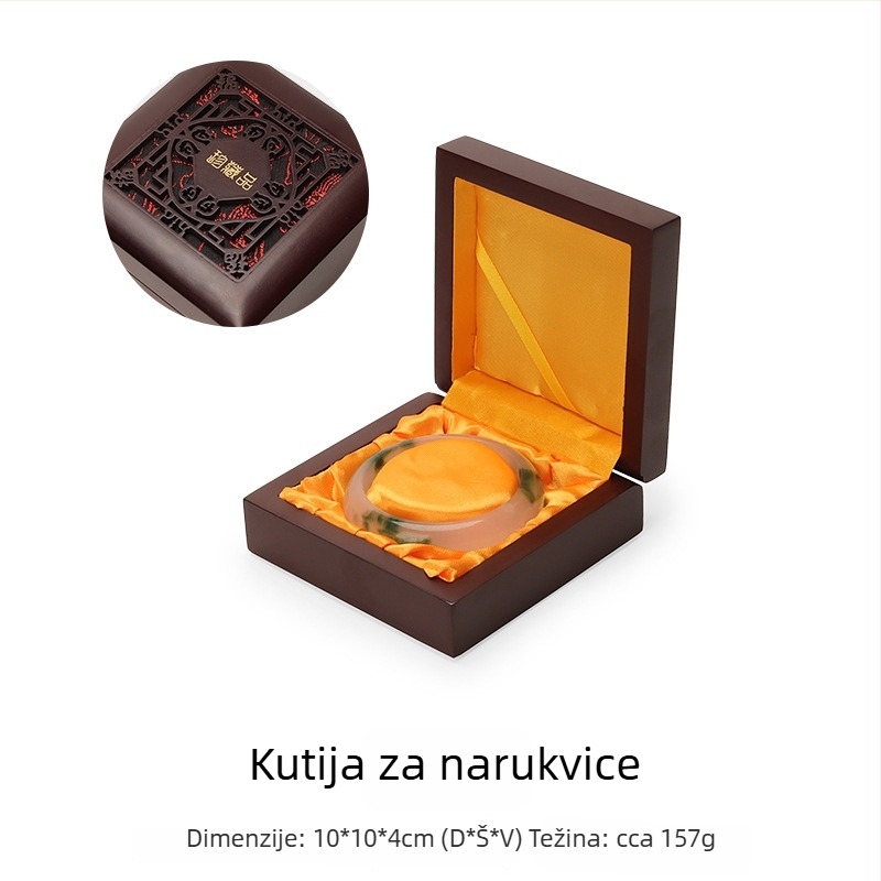 Drvena isklesana kutija Wenwan nakita – šuplja kutija za skladištenje nakita, poklon pakiranje Peng Hui